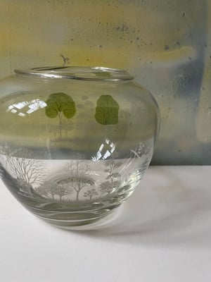 Image of Etched tree vase
