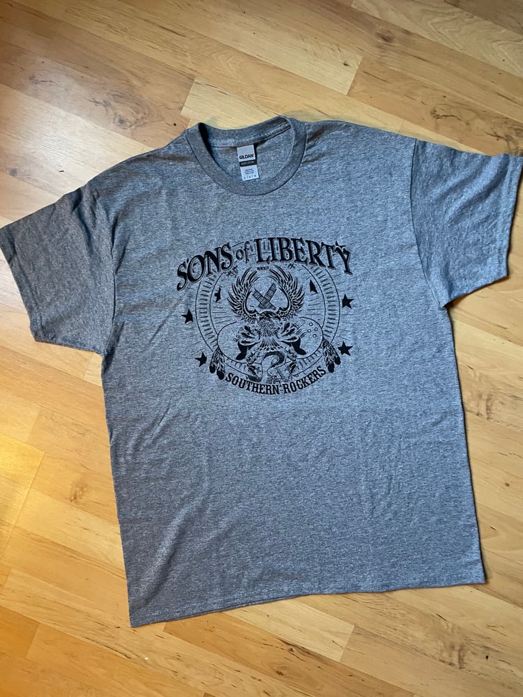 Image of T-Shirt: Southern Rockers - Black / Heather Graphite