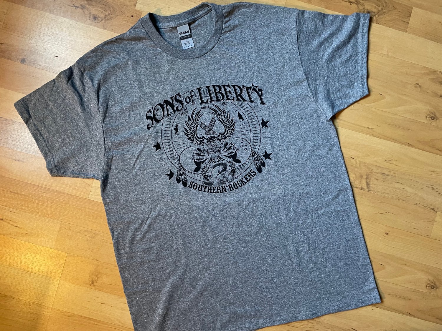 Image of T-Shirt: Southern Rockers - Black / Heather Graphite