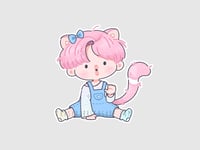 Image 3 of Jimiikitty Satin Holo Sticker