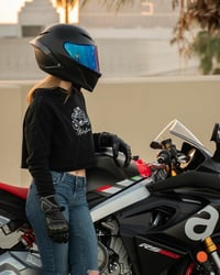 Image 1 of Motostine MOTO Light-weight Cropped Hooded Sweatshirt