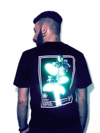 Image 5 of ROBOTANIC REFLECTIVE TSHIRT BACK PRINT / ORCHIDTRON