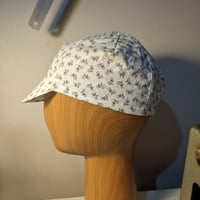 Cotton cycling cap - little bikes white 