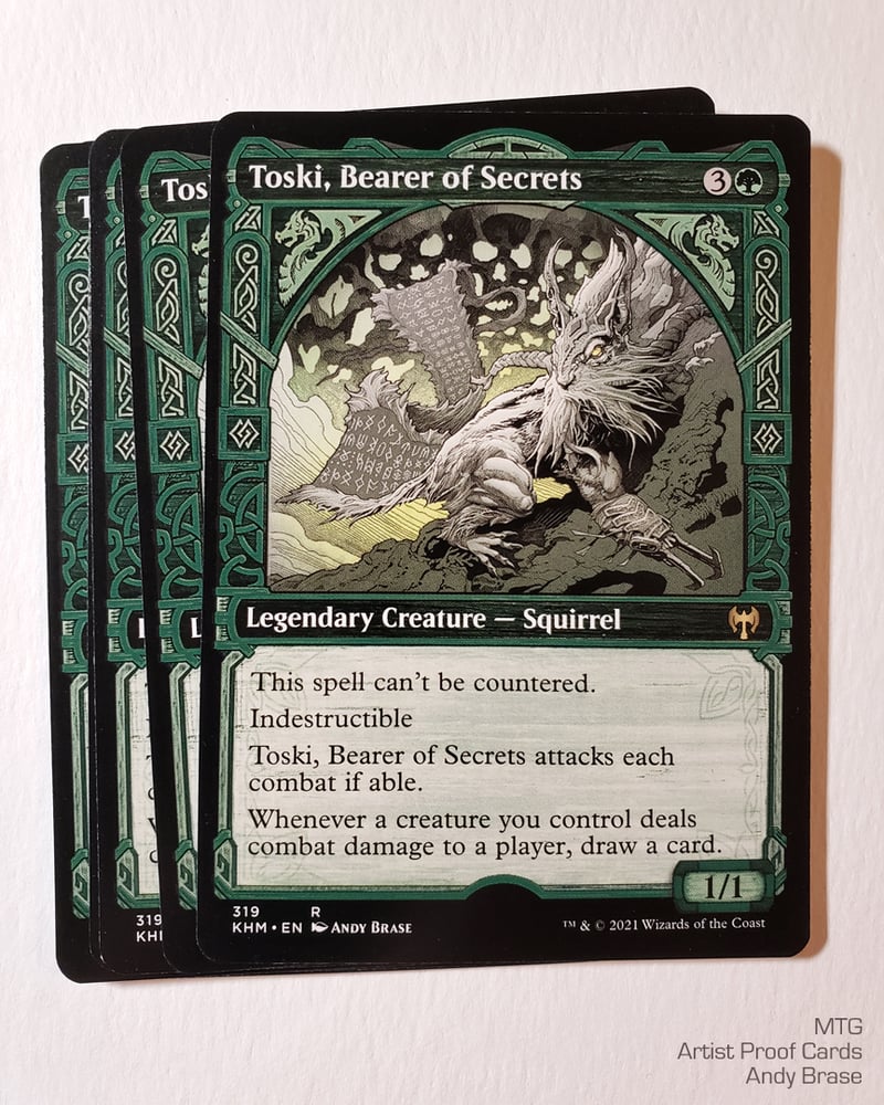 Image of Magic: Toski- Artist Proof Card w/ Skull Sketch *LIMITED <font color="red">SOLD OUT</font>