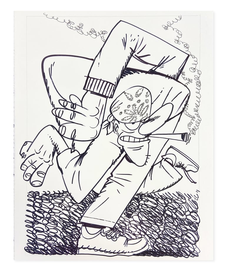 "MOSHER" INK DRAWING