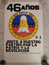 Original Poster: '46 Years' - Communist Youth of Chile (Hand Painted)