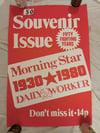 Original Poster: 'Souvenir Issue, Morning Star/Daily Worker 1930-1980'