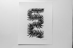 Image of Fern Twist {Original Papercut - 11x14"}