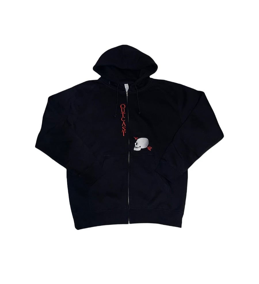 Outcast Zip-Up Hoodie (Black)