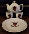 Krampus tea set & cookie plate