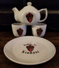 Image 1 of Krampus tea set & cookie plate