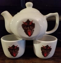 Image 2 of Krampus tea set & cookie plate