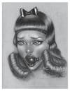 Ballgag and Bow Mini print