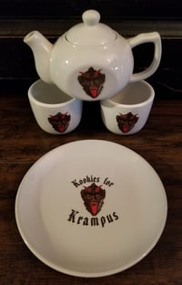 Image 4 of Krampus tea set & cookie plate
