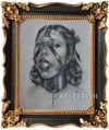 Cross Collar Original Framed Drawing
