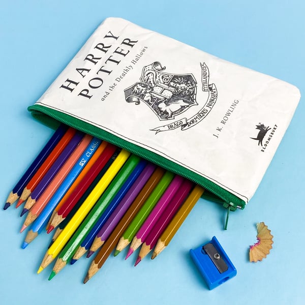 Image of Deathly Hallows, Harry Potter Book Page Pencil Cases