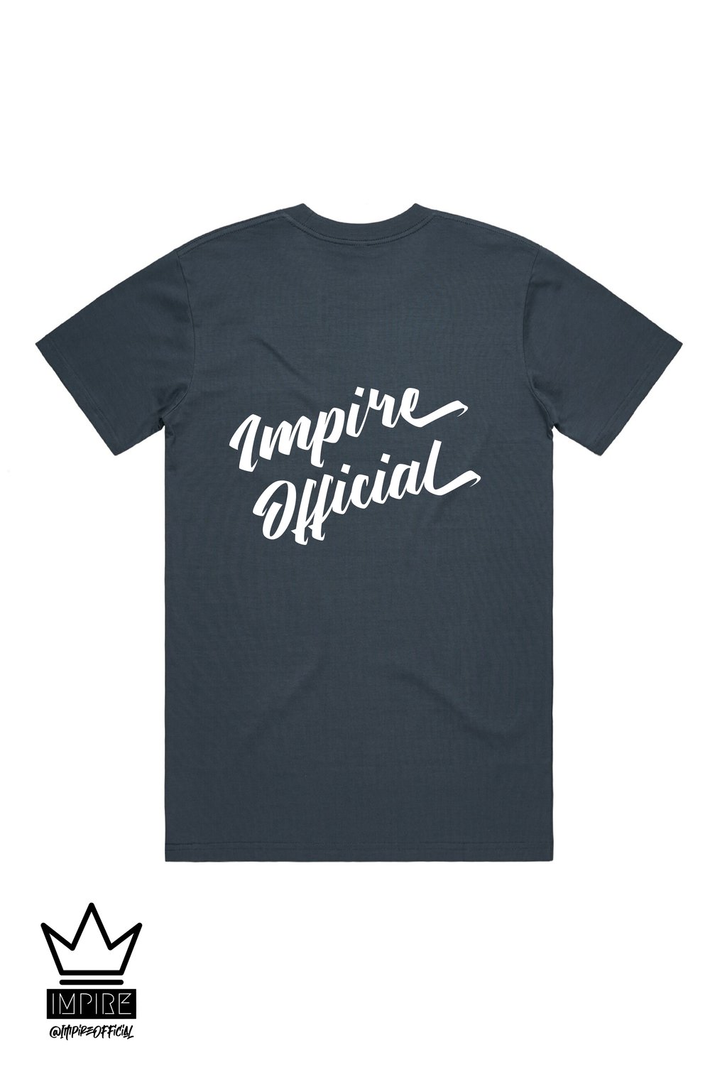Image of 'CALLIGRAPHY' T-SHIRT (PETROL BLUE)