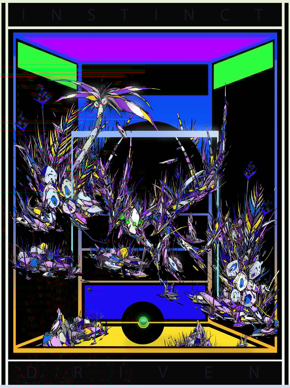 "Instinct Driven Archival Giclee Print A2""
