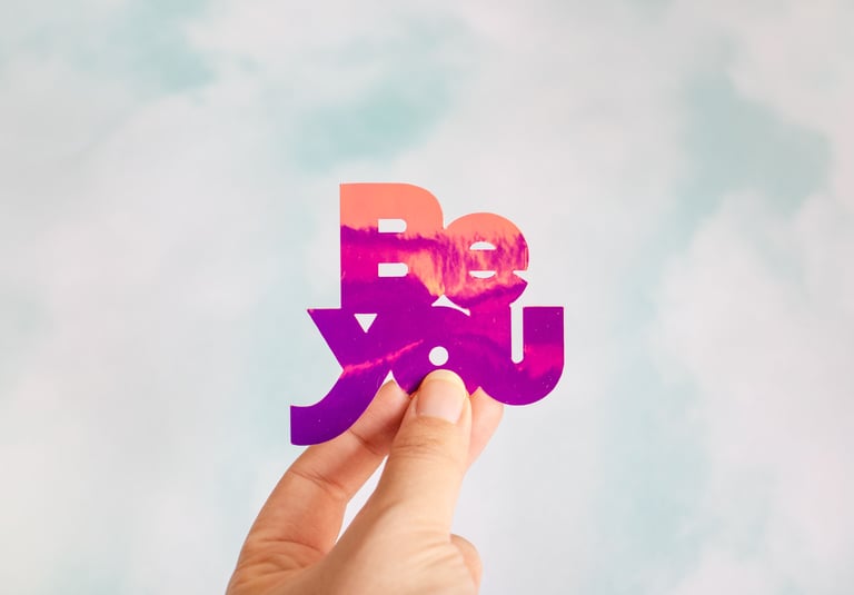 Be You Holographic Sticker