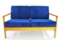 Image 1 of Banquette BZ bleu nuit