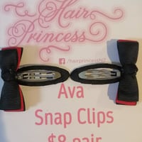 Image 3 of All school Clips - Ava Snap with bow