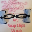 All school Clips - Ava Snap with bow