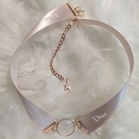 PINK DIOR choker 