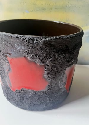 Image of West German Ceramic Planter 'Lava Ware' 