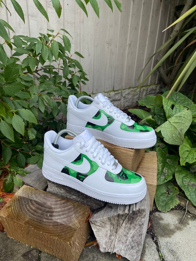 Nike AF1 - Green Bape V2 