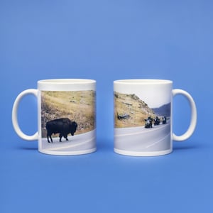 Mug "Bison VS motos"