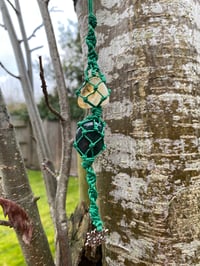 Image 2 of Winter Guardian - Macrame Pendant 
