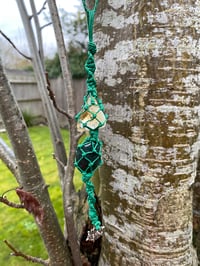 Image 1 of Winter Guardian - Macrame Pendant 