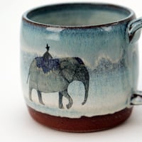 Image 4 of MADE TO ORDER Swimming Elephant Mug (Blue)