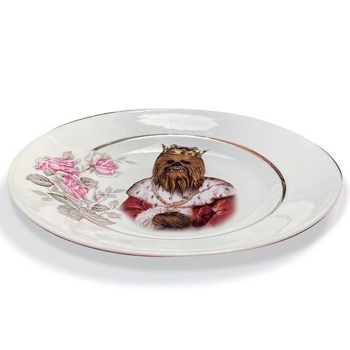 Image of The King of Wookiees - Vintage French Porcelain Plate - #0791