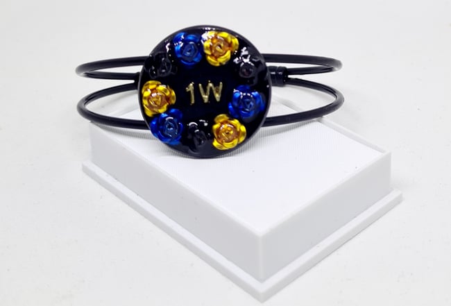 1W Adjustable bangle | black