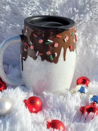 Image 2 of White Santa Cocoa Mug
