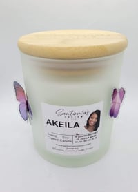 Image 1 of Akeila Ware Memorial Candle (100% of the proceeds goes to her oldest children ages 13 and 14)