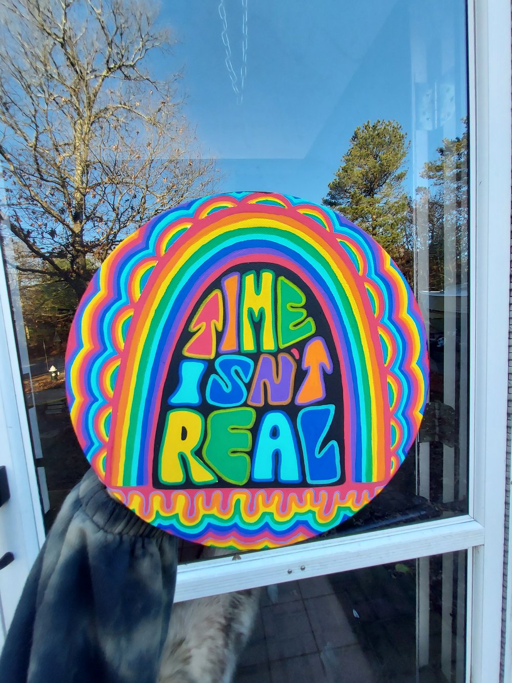 'Time Isn't Real' painting
