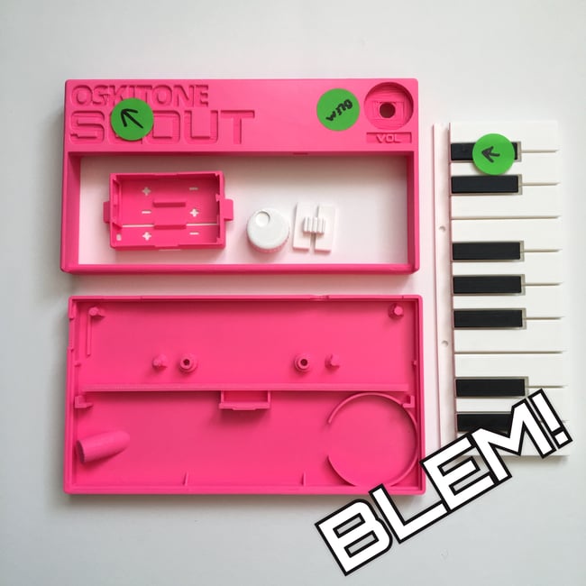 Scout Synth 3D-Printed Parts - Blemished