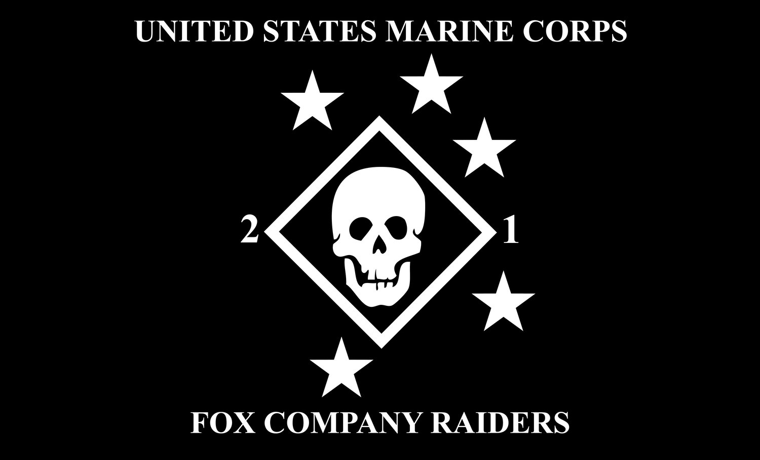 Image of 2/1 Fox Flag