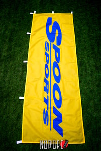 Image 2 of Spoon Sports Nobori Flag (Yellow/Blue)