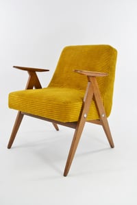 Image 4 of Fauteuil type 366 velours jaune foncé