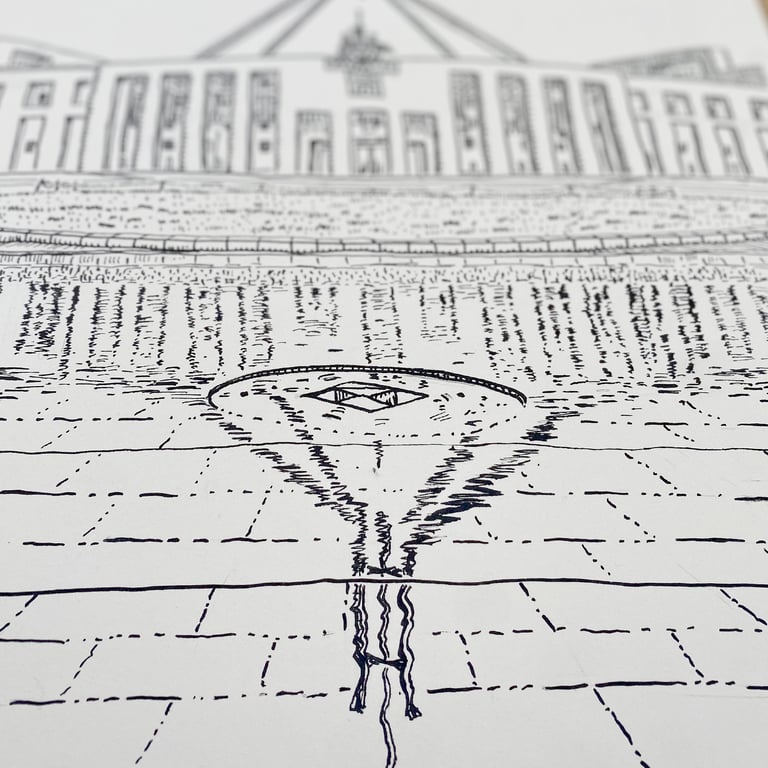 An Original drawing of Parliament House Image 3