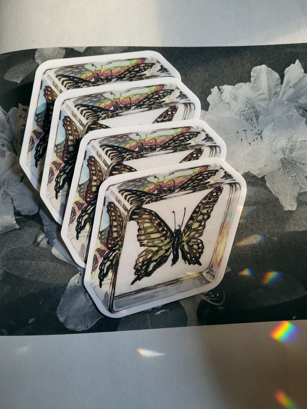 Bugs In Resin Vinyl Stickers