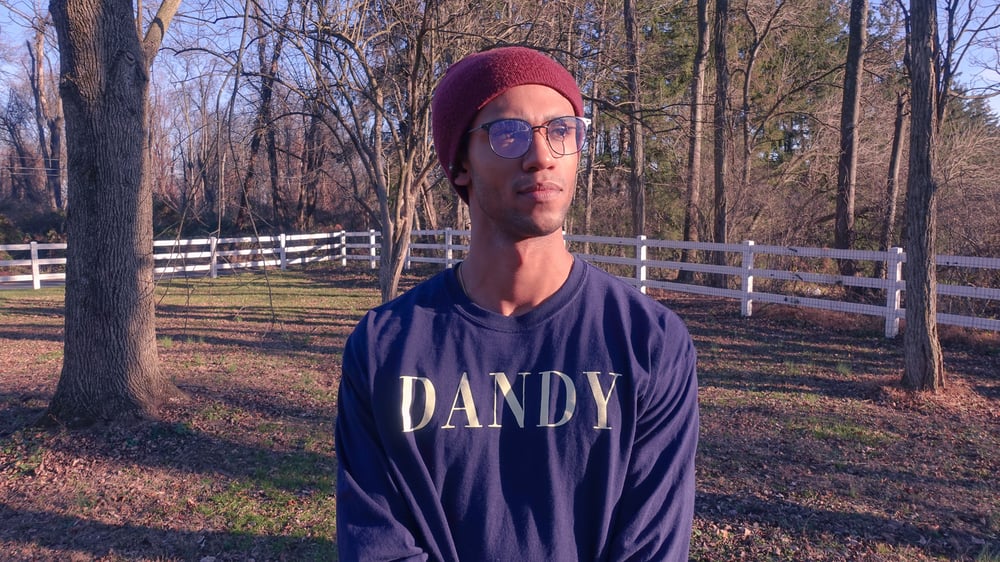 Image of Navy Vogue Long Sleeve T-Shirt