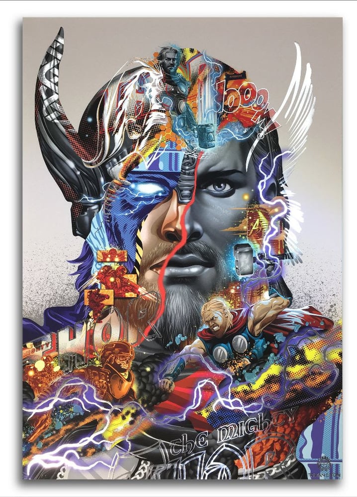 Image of The Avengers Reimagined In Fine Art Print Series From Artist Tristan Eaton 