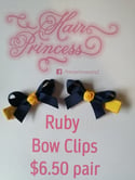 All school's Ruby Bow Clips