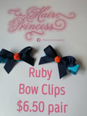 All school's Ruby Bow Clips