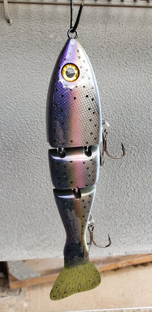 Image of 10 inch Slow Sink. Scaled Purple Trout.