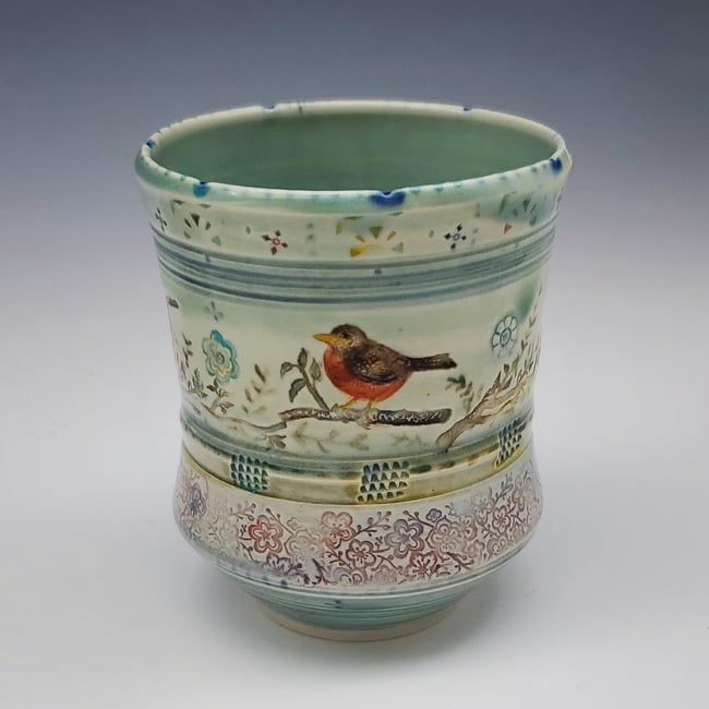 Spring Melody Tea  Porcelain Tumbler